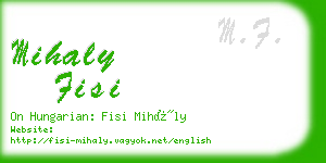 mihaly fisi business card